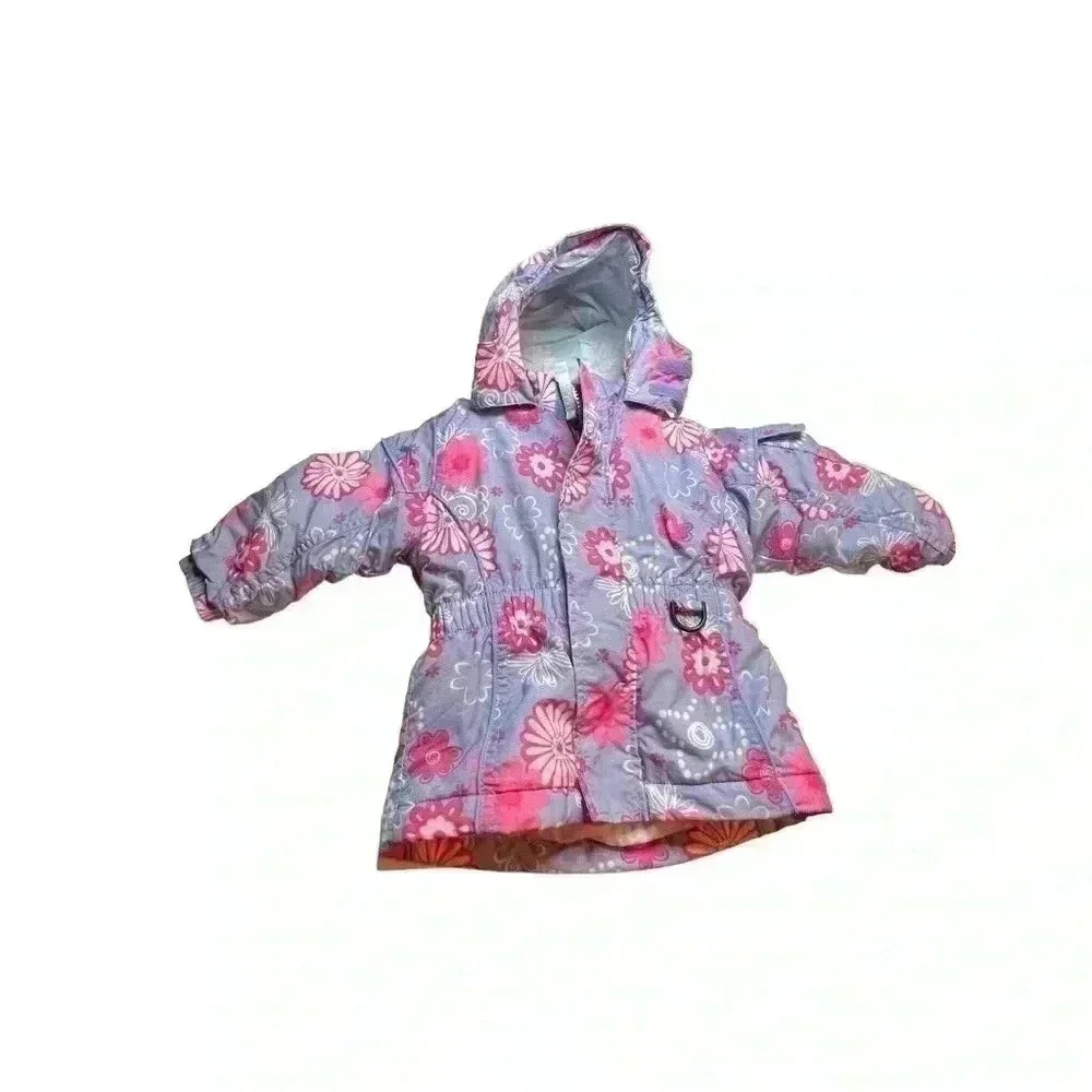 L.L. BEAN GIRLS LINED JACKET•Purple, Hit Pink and Light Pink•Like New!!